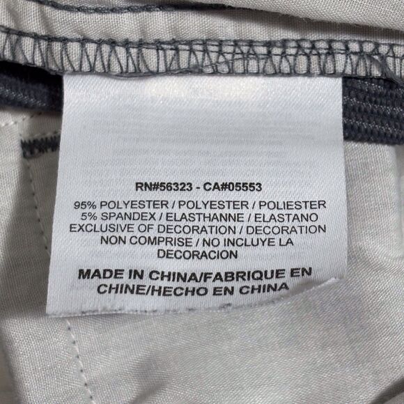 Nike Golf Shorts Mens Size 34 Gray Striped Flat Front 10.5” Inseam Performance - Picture 8 of 9